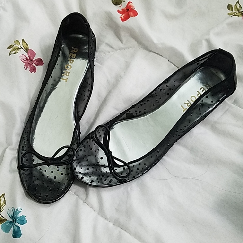 Rhinestone mesh flats
